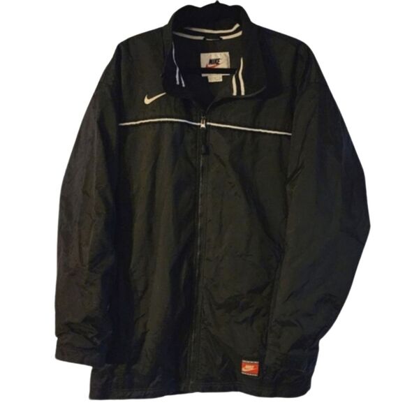 Vintage Nike‎ Authentic Team Sports Black Jacket Men's Large - Picture 1 of 8